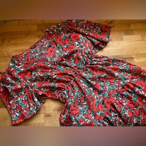 Red Floral Dress
